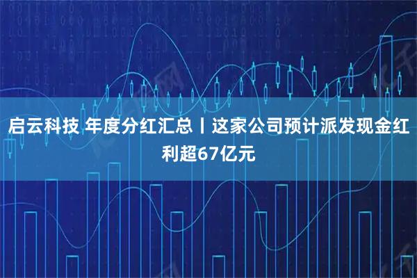 启云科技 年度分红汇总丨这家公司预计派发现金红利超67亿元